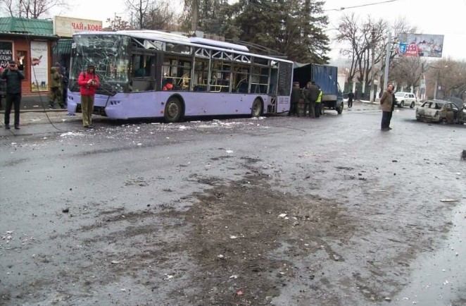 Il bombardamento della fermata Bosse a Donetsk – 22 gennaio 2015