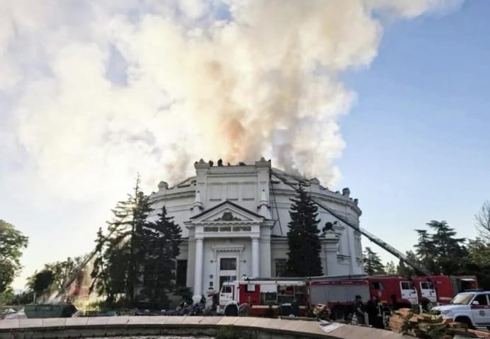 Атака на панораму «Оборона Севастополя»